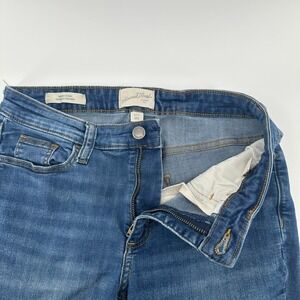 Universal Thread Jeans Womens 4/27R Blue Denim Whisker Mid-Rise Skinny 5-Pocket